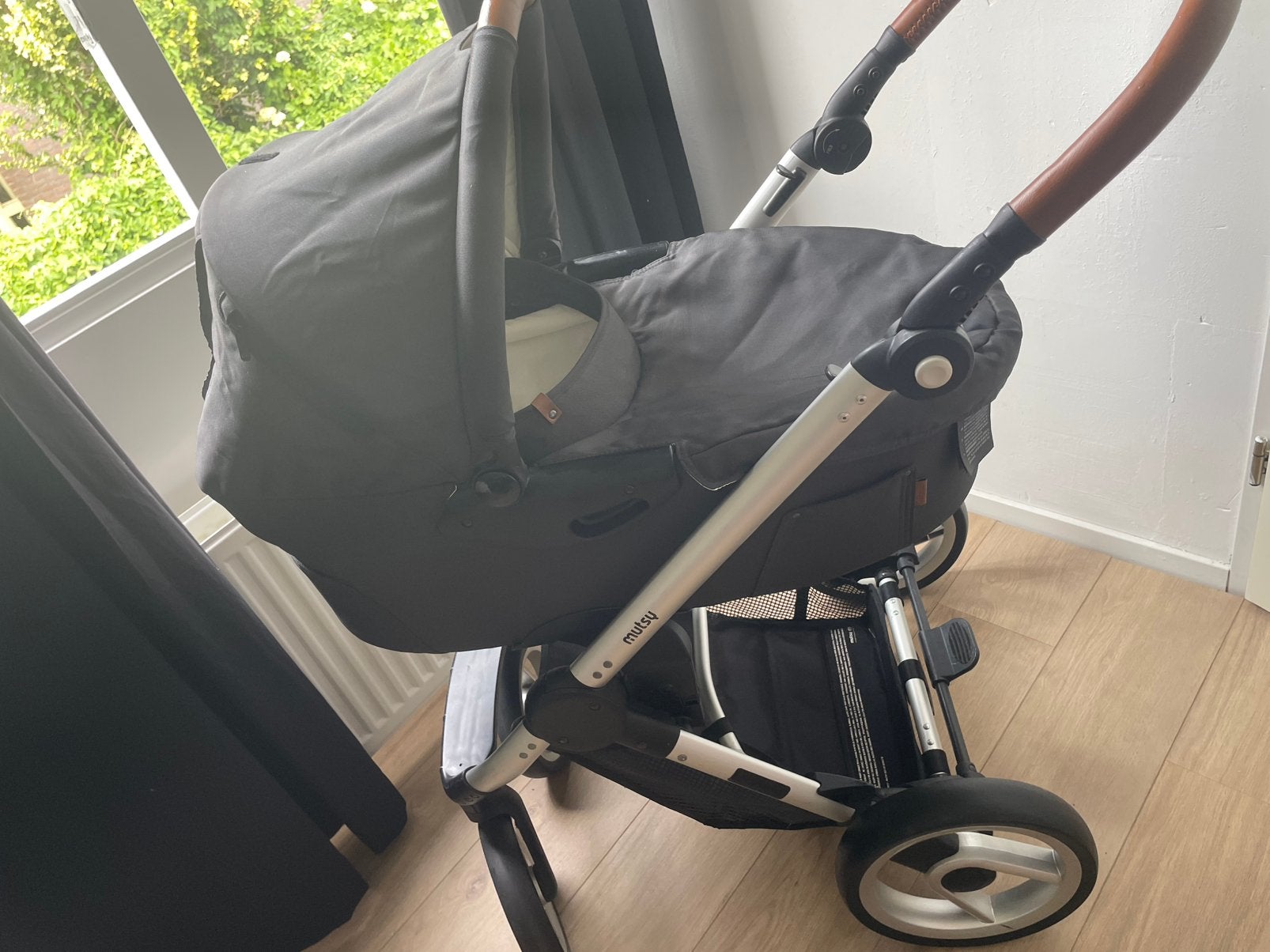 Mutsy explorer kinderwagen met joie maxi-cosi, Ophalen, Gebruikt, Combiwagen, Mutsy