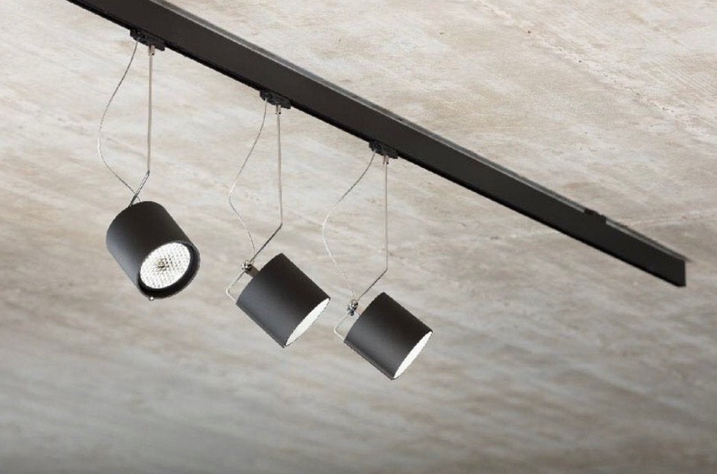 Buschfeld Luxe Railsysteem met 9 LED Spots - Mat Zwart, Overige merken, Gebruikt, Zwart, Modern