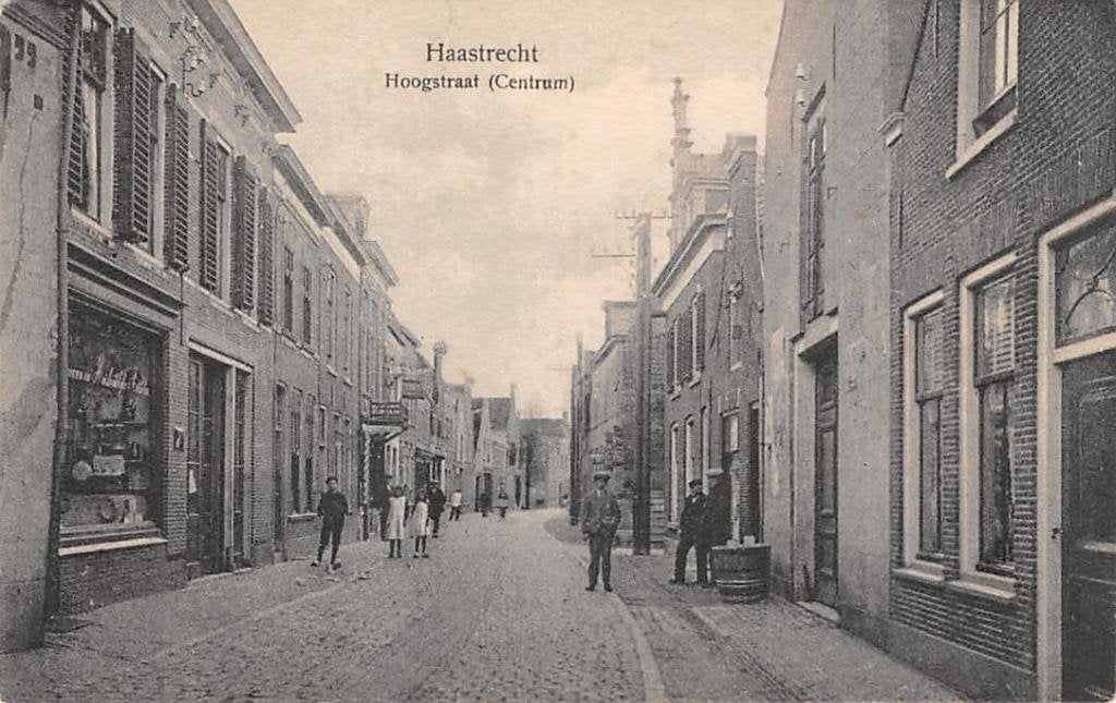 Haastrecht Hoogstraat (Centrum) Krimpenerwaard, Ophalen of Verzenden, 1920 tot 1940, Ongelopen, Zuid-Holland