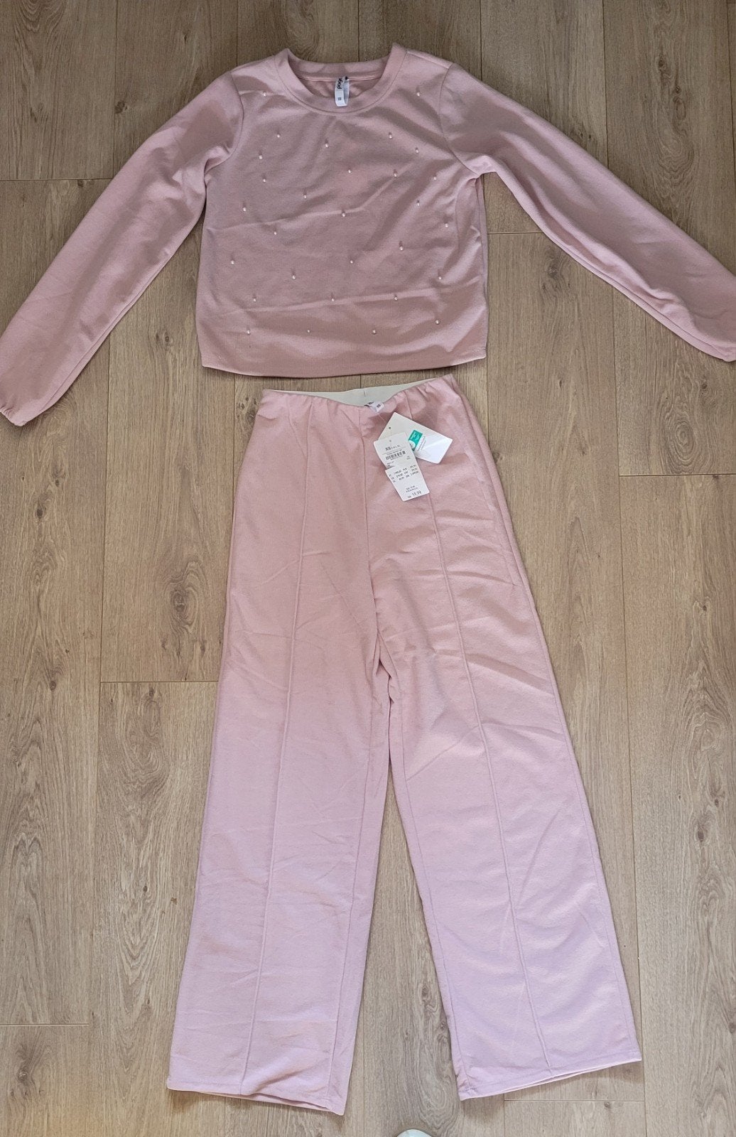 Set van Takko (Pageone), broek en top, maat XS, Ophalen of Verzenden, Nieuw, Maat 34 (XS) of kleiner, Roze
