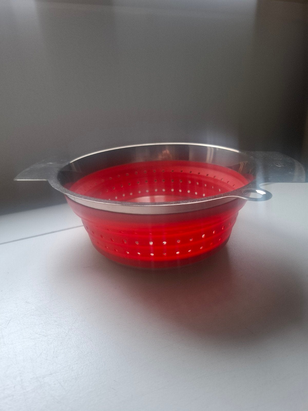Rosle Inklapbaar Vergiet - Rood/Zilver, Nieuw, Ophalen of Verzenden, Metaal, Rood