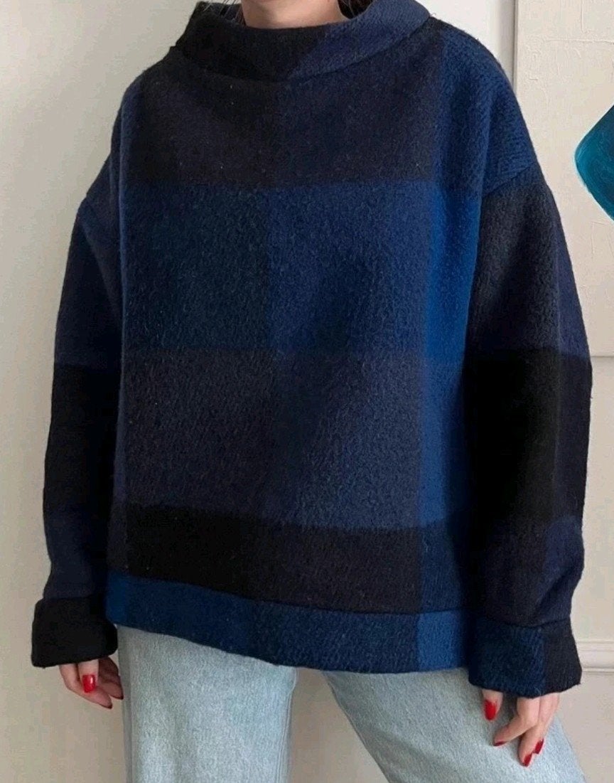 Lillunn 100 % wollen jas trui Norway L, Kleding | Dames, Maat 42/44 (L), Zo goed als nieuw, Lillunn, Verzenden