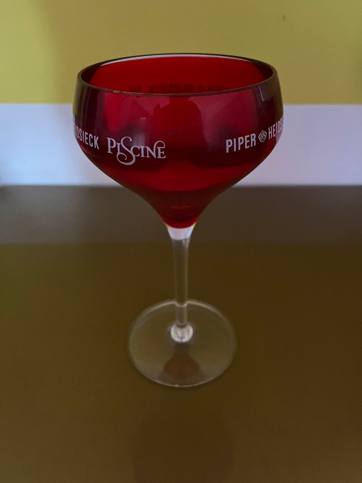 PIPER HEIDSIECK  —. PISCINE. —  CHAMPAGNECOUPES(5).., Ophalen of Verzenden