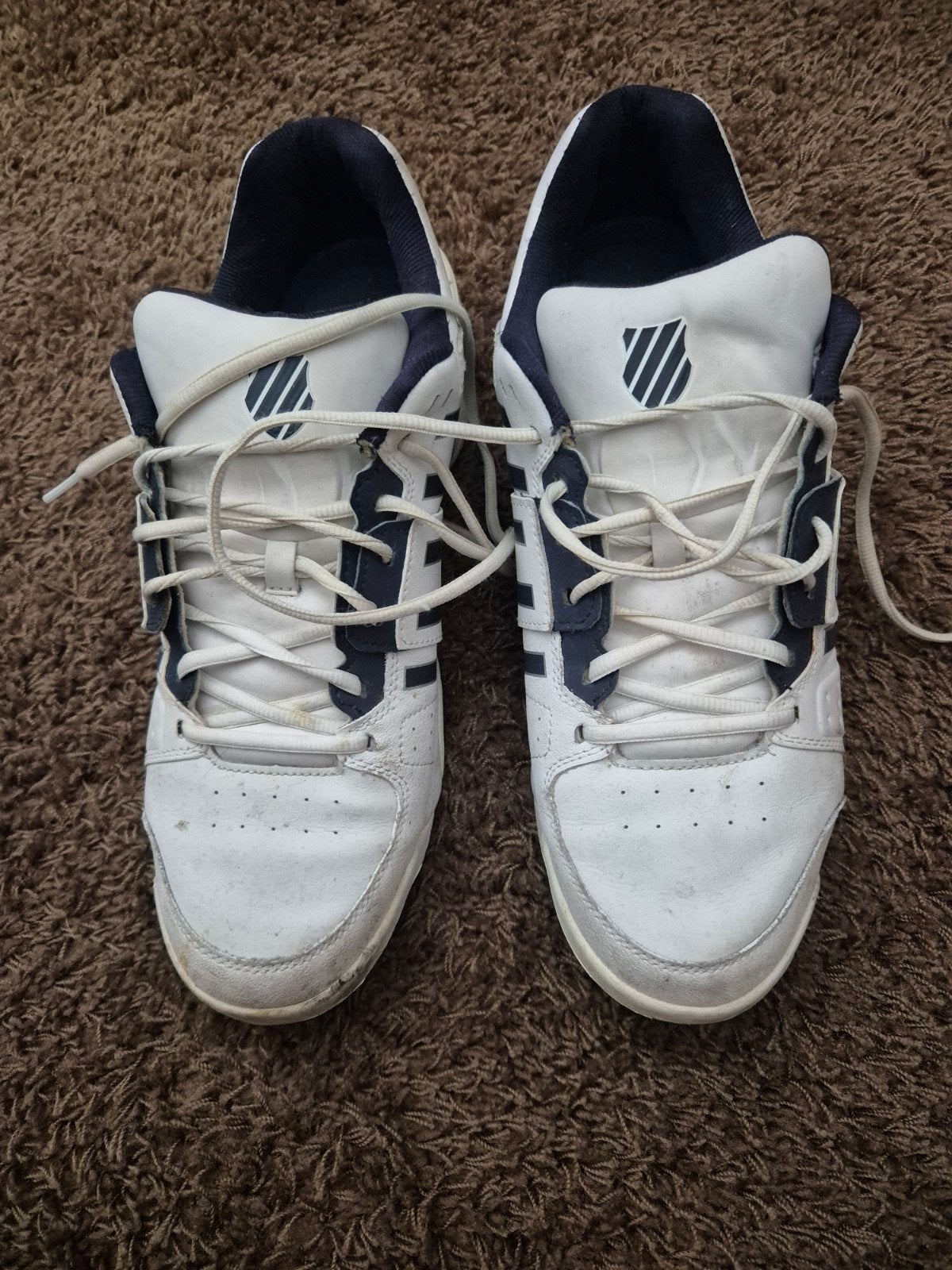 K-Swiss sneakers wit/blauw - Maat 47, Kleding | Heren, Schoenen, Wit, K-Swiss, Ophalen of Verzenden, Sneakers of Gympen