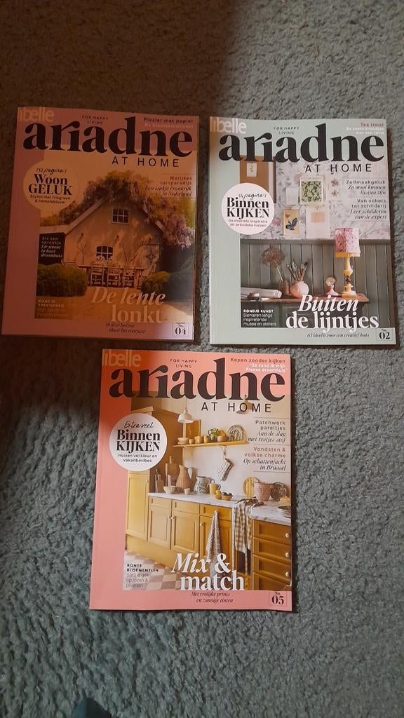 ARIADNE Libelle at home oa nieuwste!! 2-2025 en 4, 5 - 2026., Ophalen of Verzenden, Zo goed als nieuw, Damesbladen