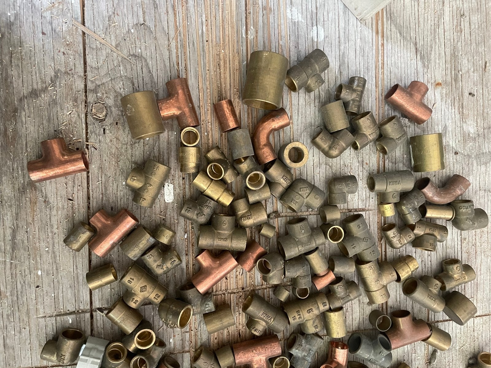 Diverse soldeerfittingen en koppelingen, Ophalen, Overige materialen, Gebruikt, Overige typen