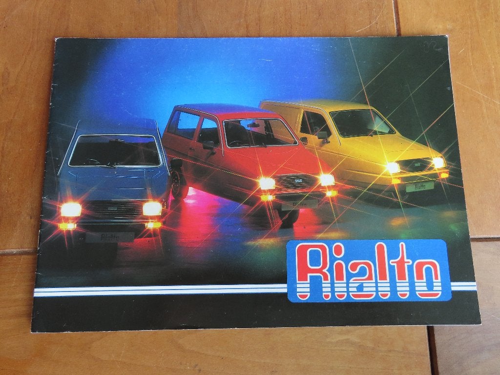 Zeldzame folder Reliant Rialto 1981, Reliant, Ophalen of Verzenden, Zo goed als nieuw, Overige merken