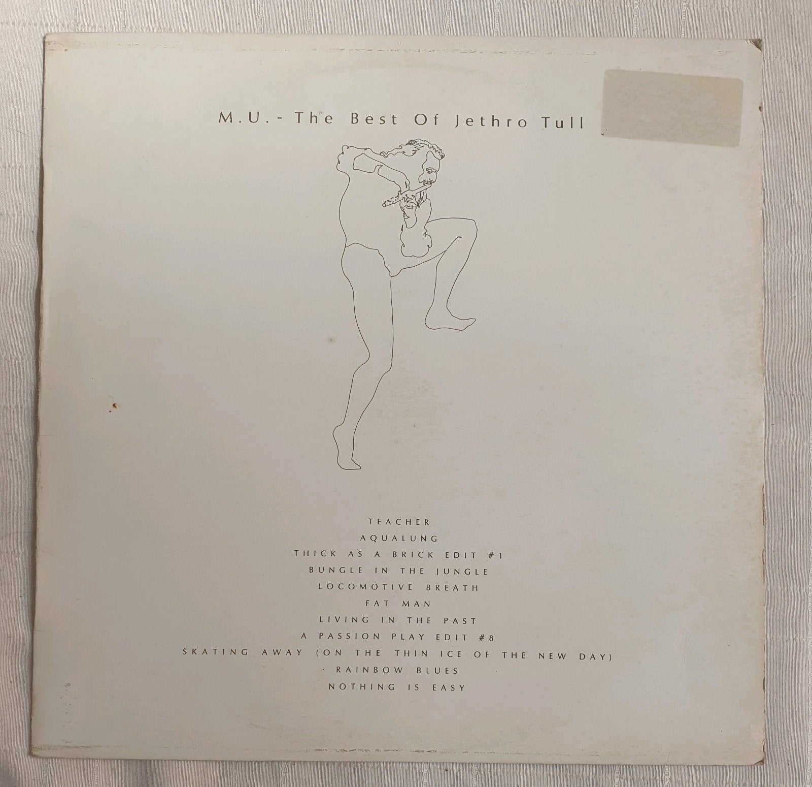 LP Jethro Tull - M.U. - The best of... - CHR 1078 - 1980, Cd's en Dvd's, Vinyl | Rock, LP, Verzenden, 12 inch, Folk Rock