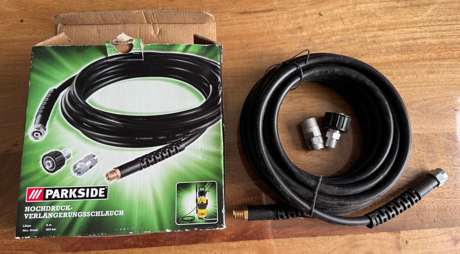 Parkside Hogedruk Verlengslang 6m (Nieuwstaat), Ophalen of Verzenden, Nieuw, Elektrisch