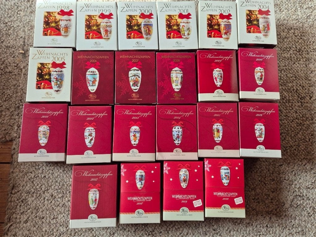 Hutschenreuther klokjes, pegels, sterren, ballen en laarzen, Diversen, Kerst, Verzenden, Nieuw