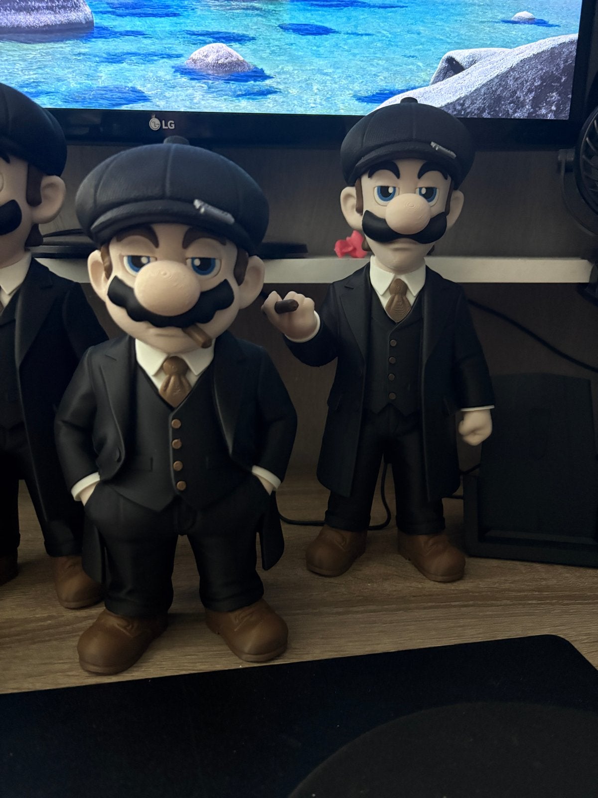 3D Geprinte Super Mario & Luigi in Peaky Blinders Stijl, Ophalen of Verzenden, Nieuw