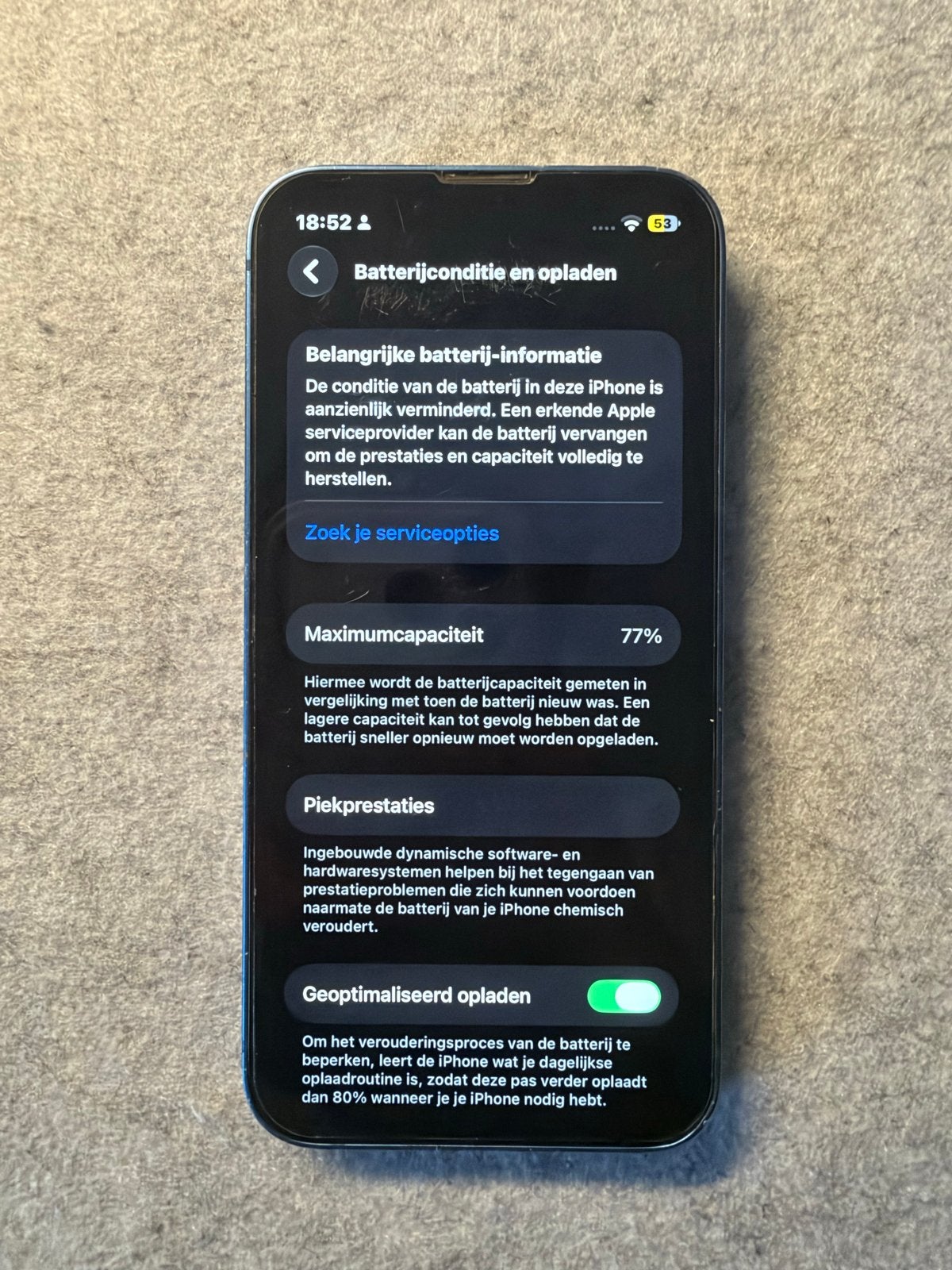 iPhone 13 mini 128GB Blauw - Gebruikt
