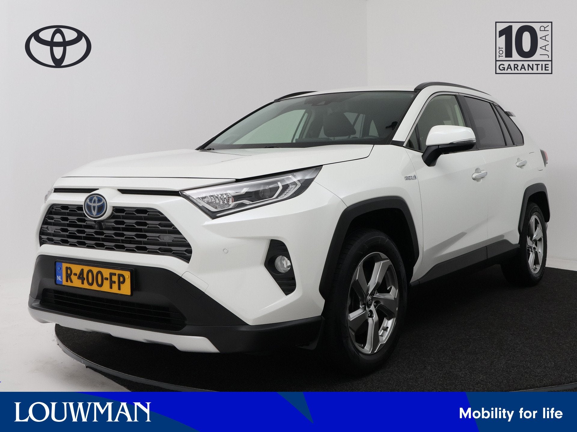 Toyota RAV4 2.5 Hybrid Executive JBL | Bearlock | Navigatie, Auto's, 12 maanden, Gebruikt, 4 cilinders, Wit