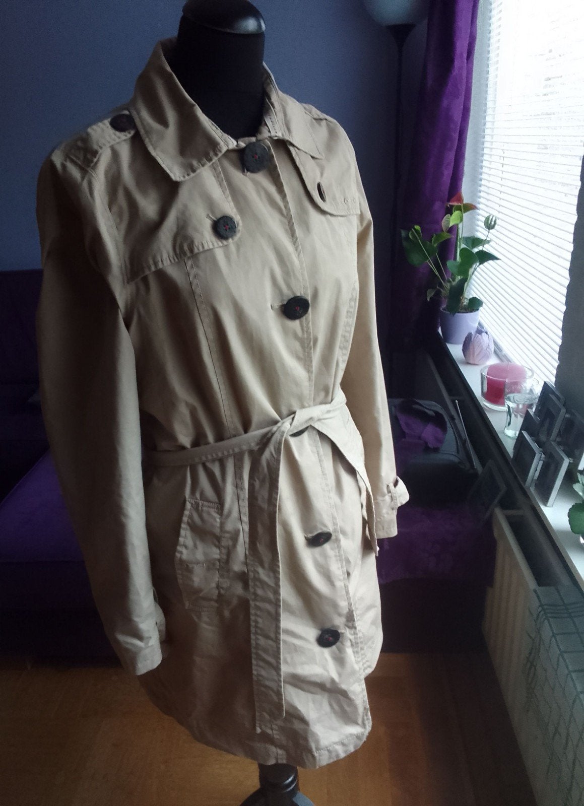 Trenchcoat maat L, Gaastra, Beige, Maat 42/44 (L), Ophalen of Verzenden
