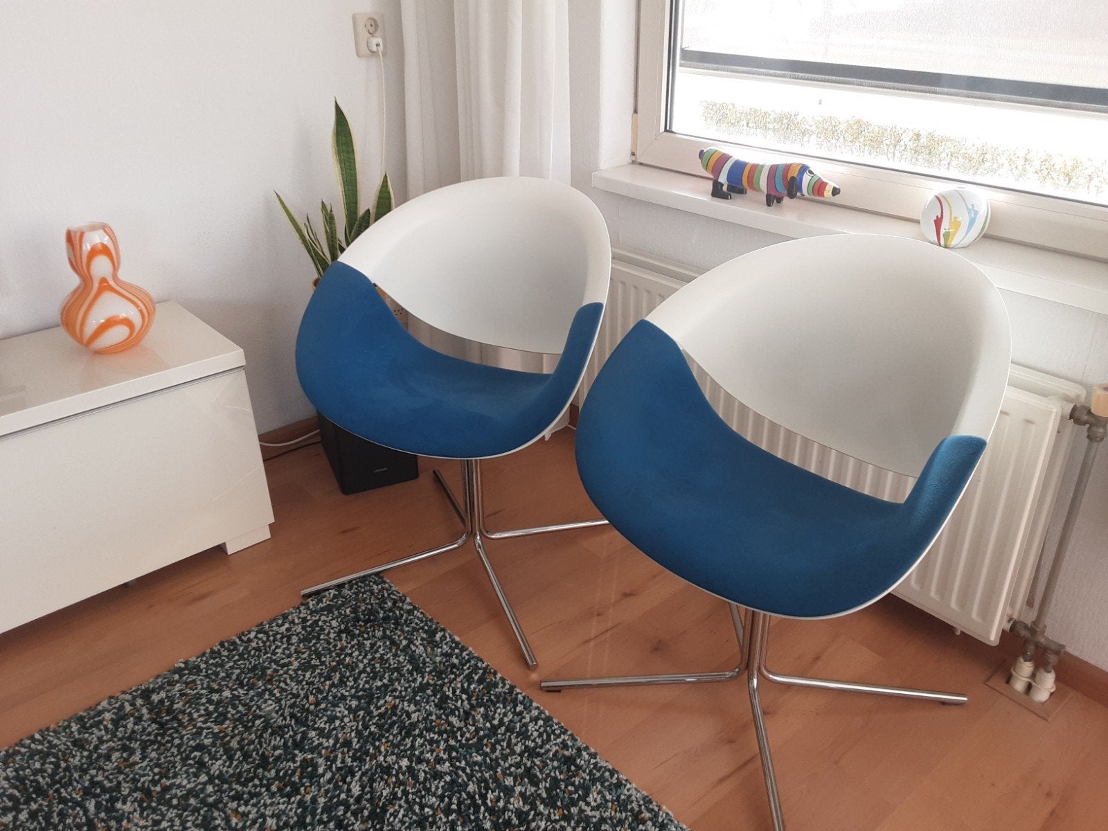2x Design Stoelen  van Marco Maran  2 voor €125.00, Ophalen
