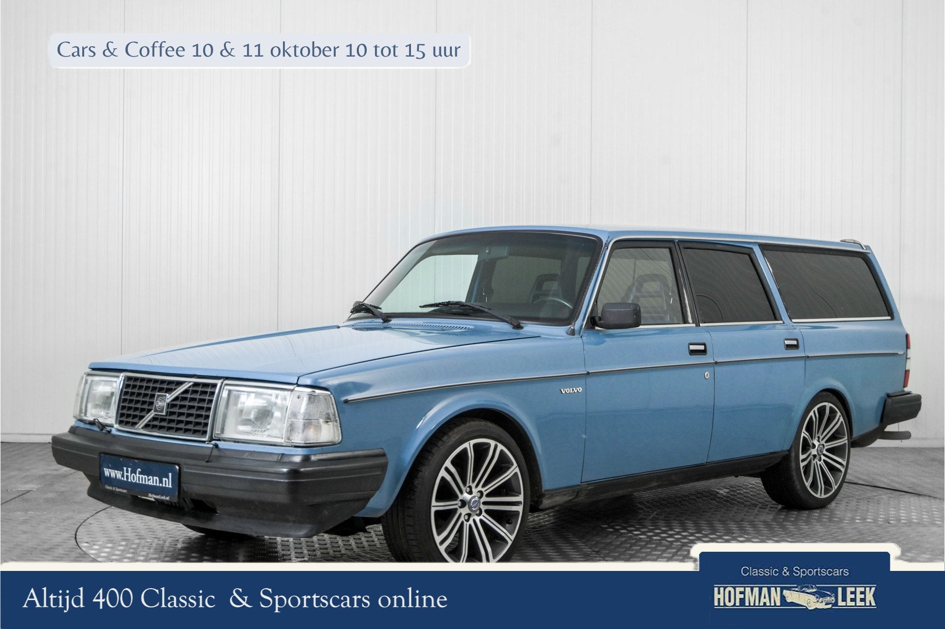 Volvo 245 2.3 met vijfbak (bj 1980), Auto's, Gebruikt, Overige modellen, Blauw, Handgeschakeld