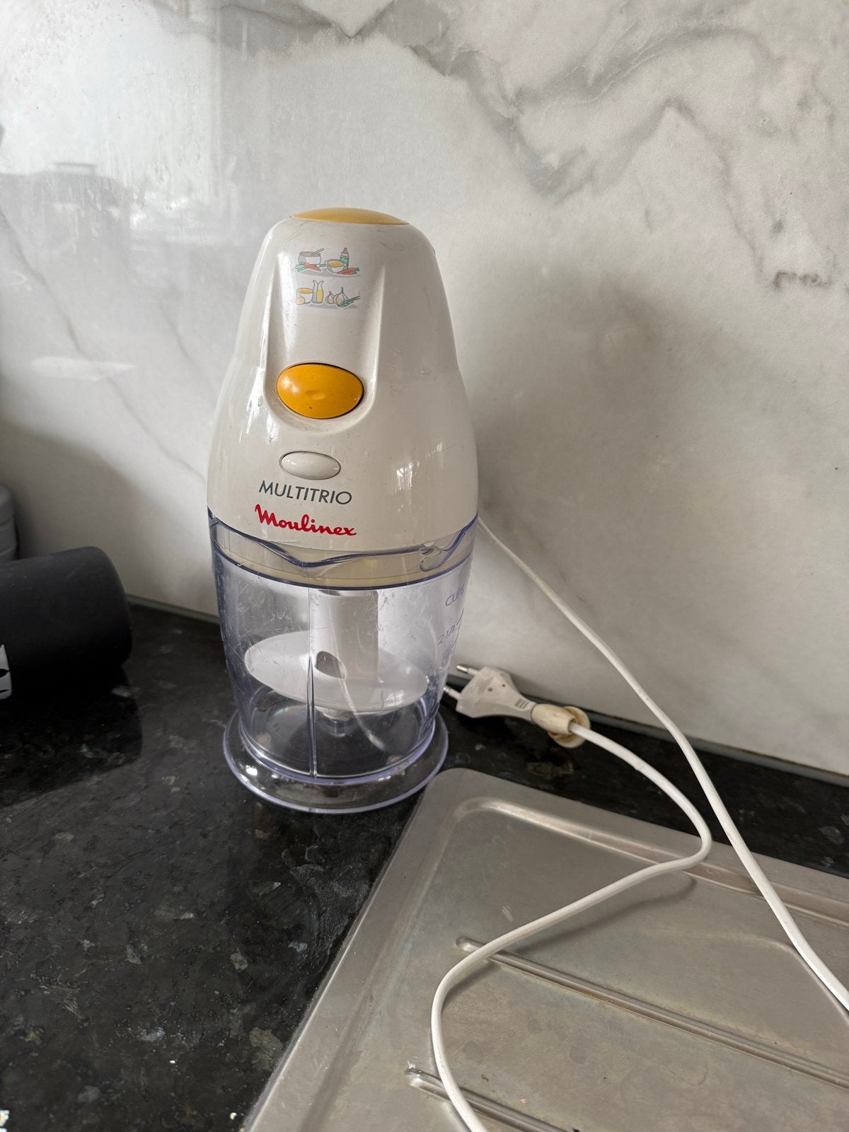 Moulinex Multitrio Hakmolen - Compact en Krachtig, Minder dan 1 liter, Ophalen of Verzenden, Gebruikt, 1 snelheid