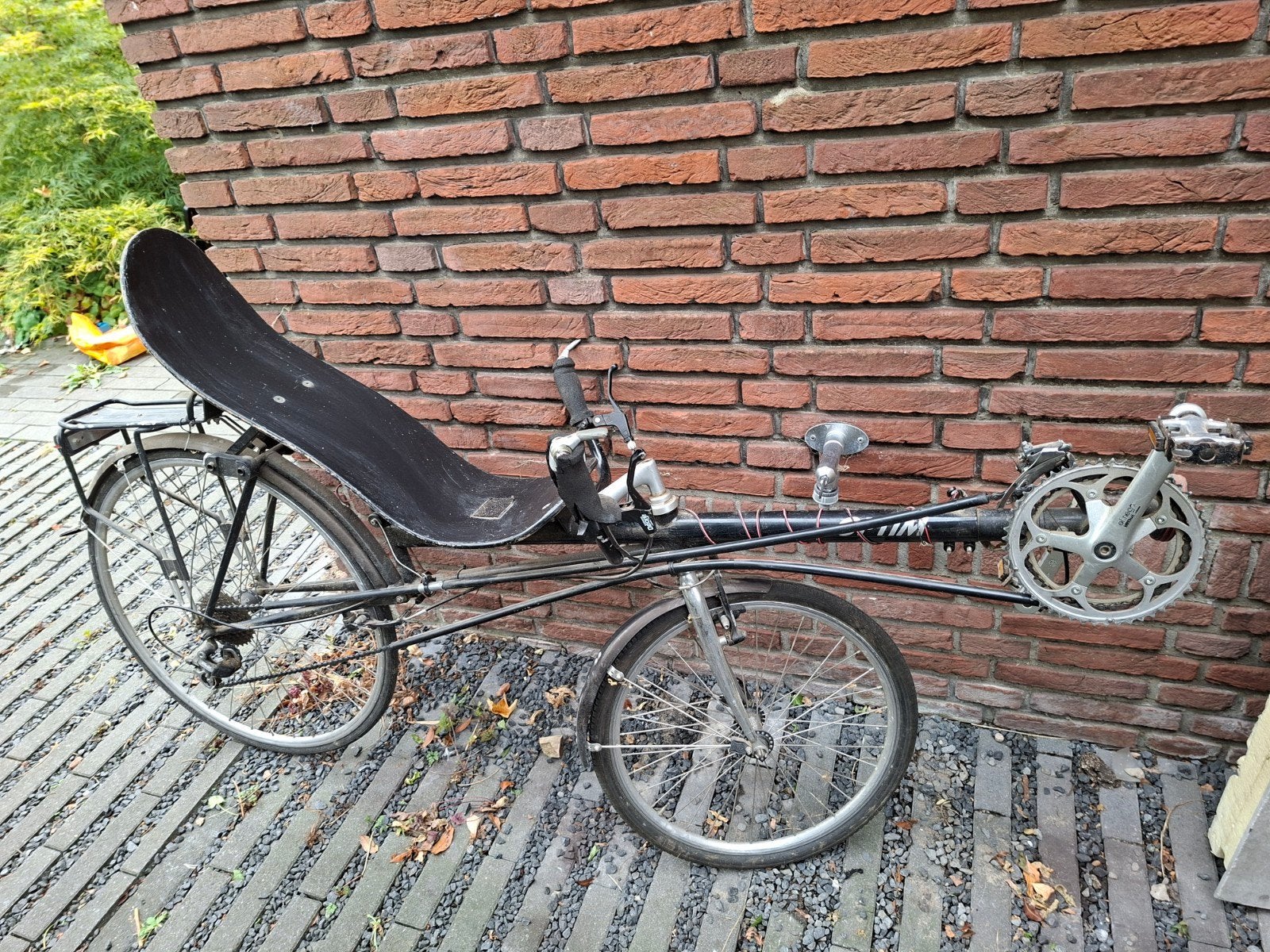 ligfiets Optima, Gebruikt, Velgrem, Onderstuur, Ophalen