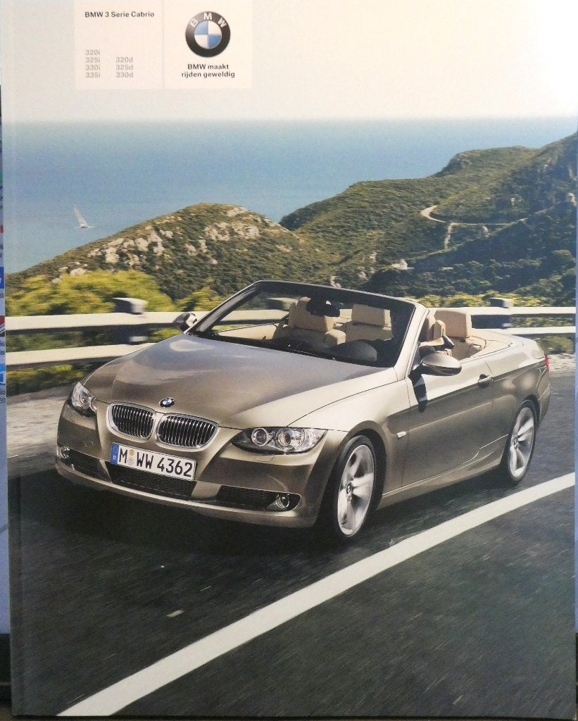 Folder BMW 3 serie cabriolet 2008, Verzenden, Zo goed als nieuw, BMW