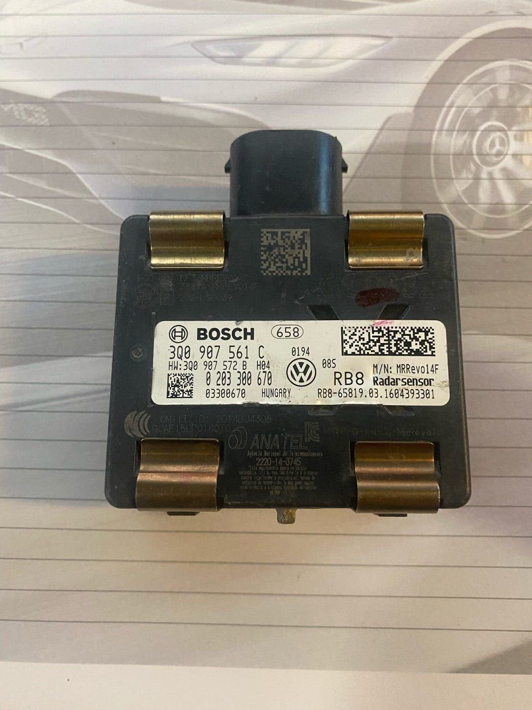 3Q0907561C Front radar sensor VW, Audi, Skoda, Seat, Gebruikt, -, Volkswagen, -