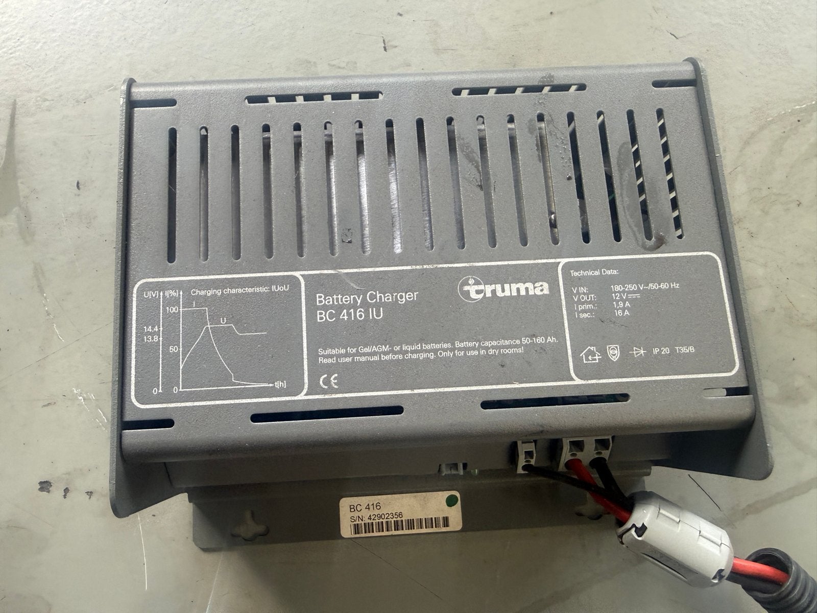 Truma BC 416 IU Acculader - 12V 16A, Ophalen, Gebruikt