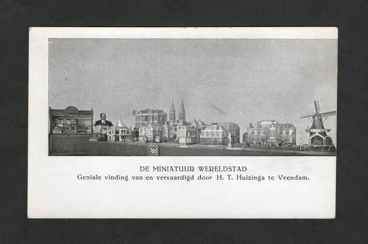 Veendam De Miniatuur Wereldstad door H.T. Huizinga., Ophalen of Verzenden, Voor 1920, Ongelopen, Groningen