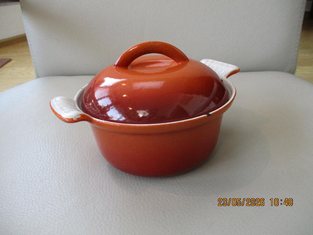 DRU - gietijzer - sudderpan - design - Holland, Ophalen of Verzenden, Gebruikt, Gietijzer, Koekenpan of Braadpan
