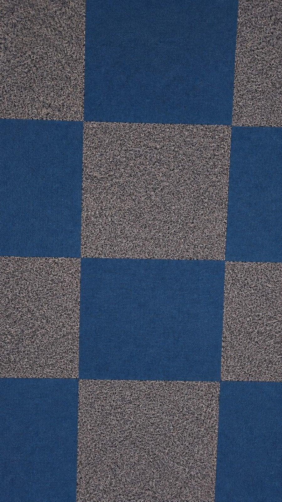 Vierkante tapijttegels 50x50 cm - Blauw/Grijs/bruin, Gebruikt, 50 tot 100 cm, Vierkant, Blauw