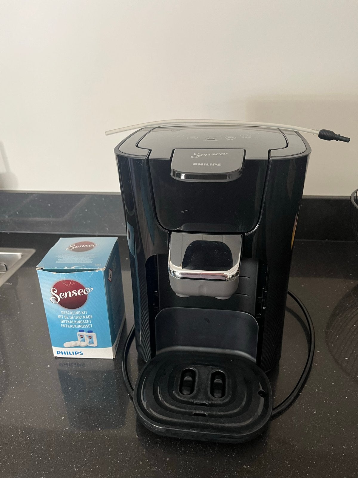 Philips Senseo Latte Duo Plus - Zwart, Witgoed en Apparatuur, Koffiezetapparaten, Ophalen, Koffiepads en cups, Gebruikt, Koffiemachine