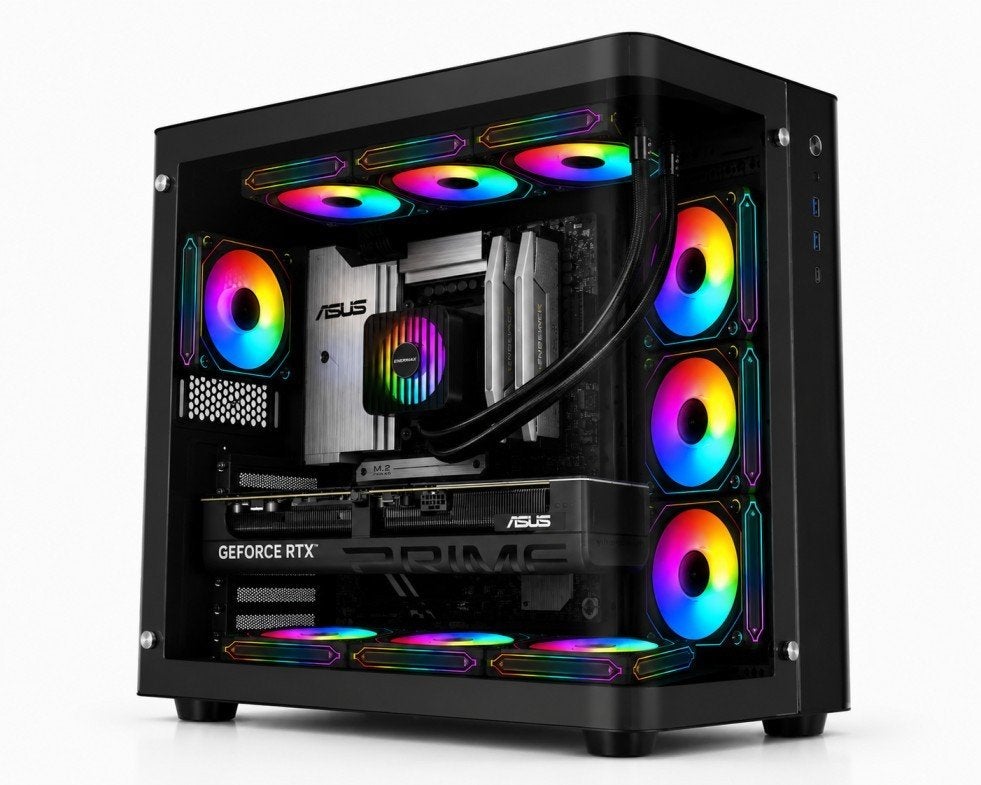 Jonsbo Gaming PC Asus Prime RTX 5070 Ti -48GB-8000MHZ -2TB