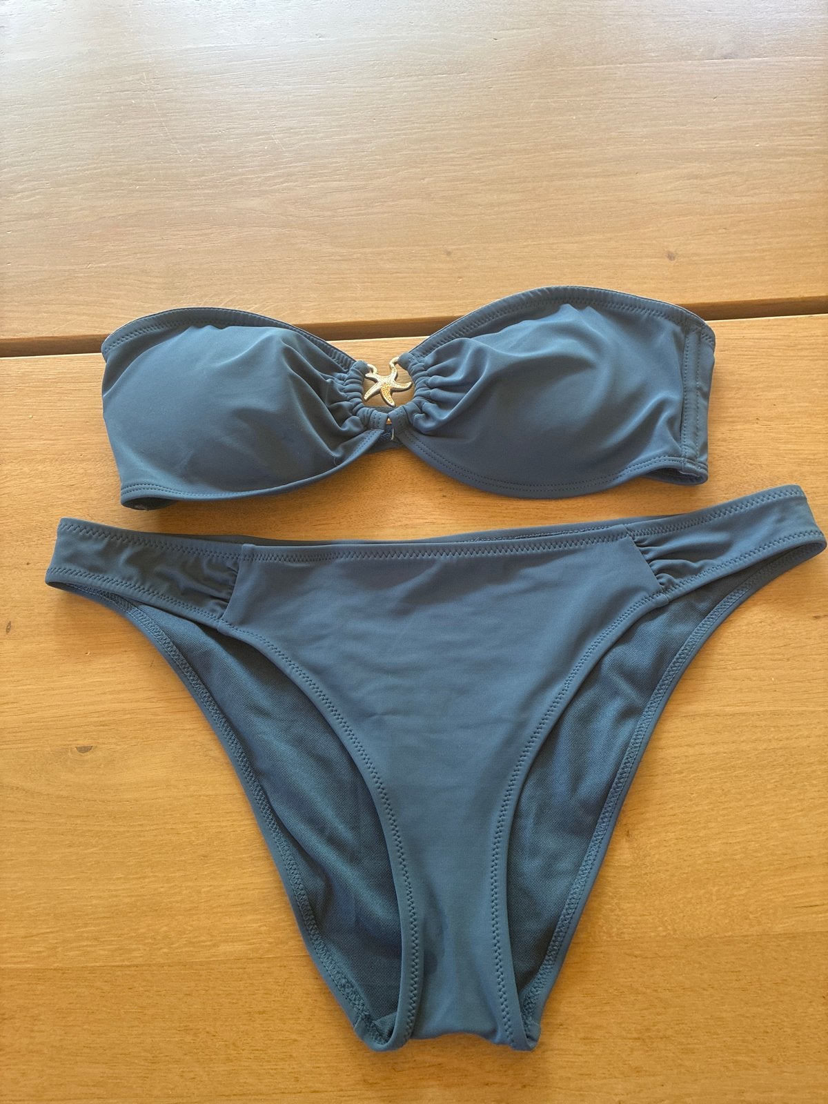 Primark Stapless Bikini top 40C broekje XL grijs blauw zgan, Kleding | Dames, Badmode en Zwemkleding, Ophalen of Verzenden, Zo goed als nieuw