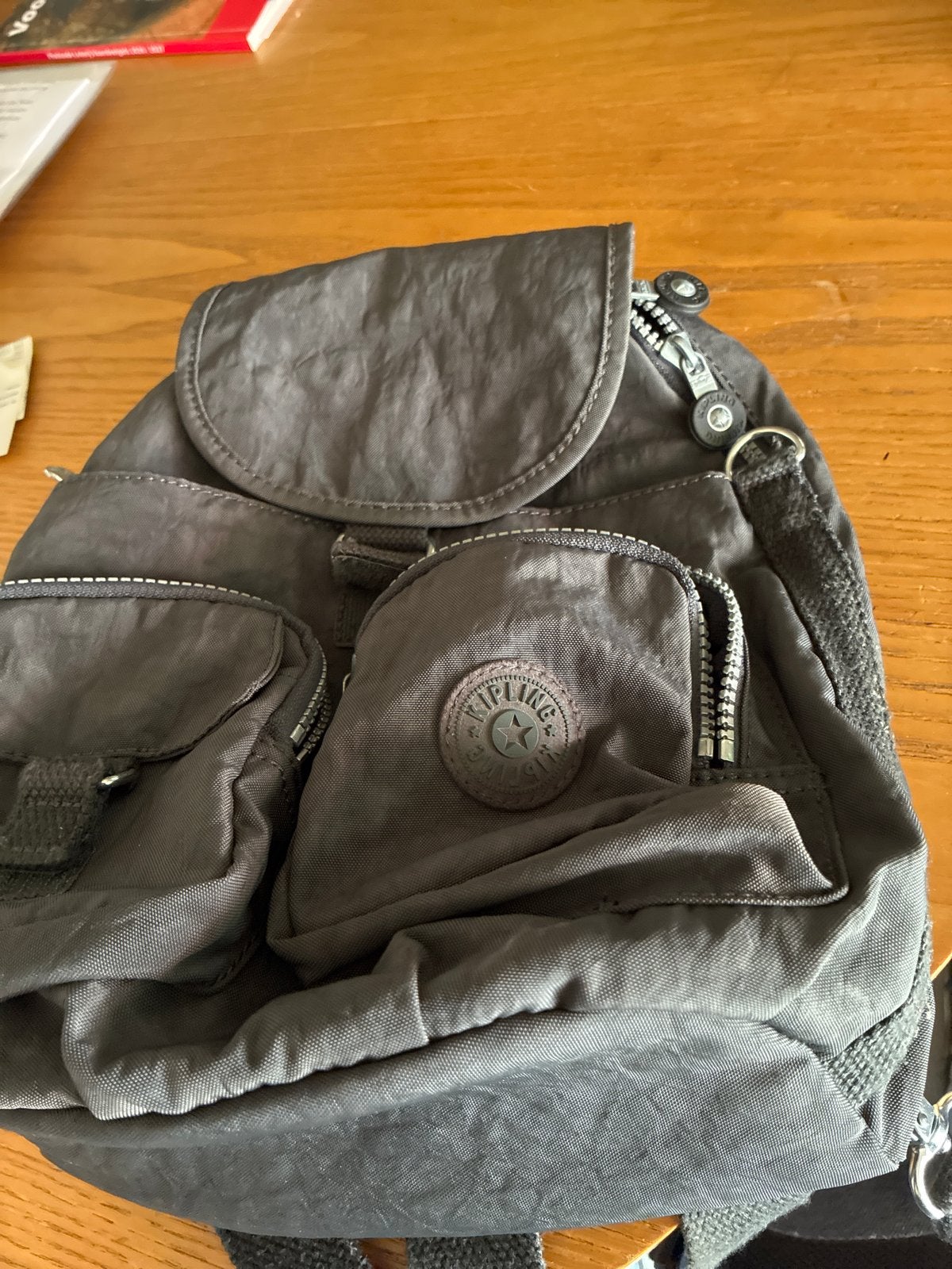 Kipling Mini Rugzak - Grijs, Gebruikt, Ophalen of Verzenden, Minder dan 25 cm, Kipling