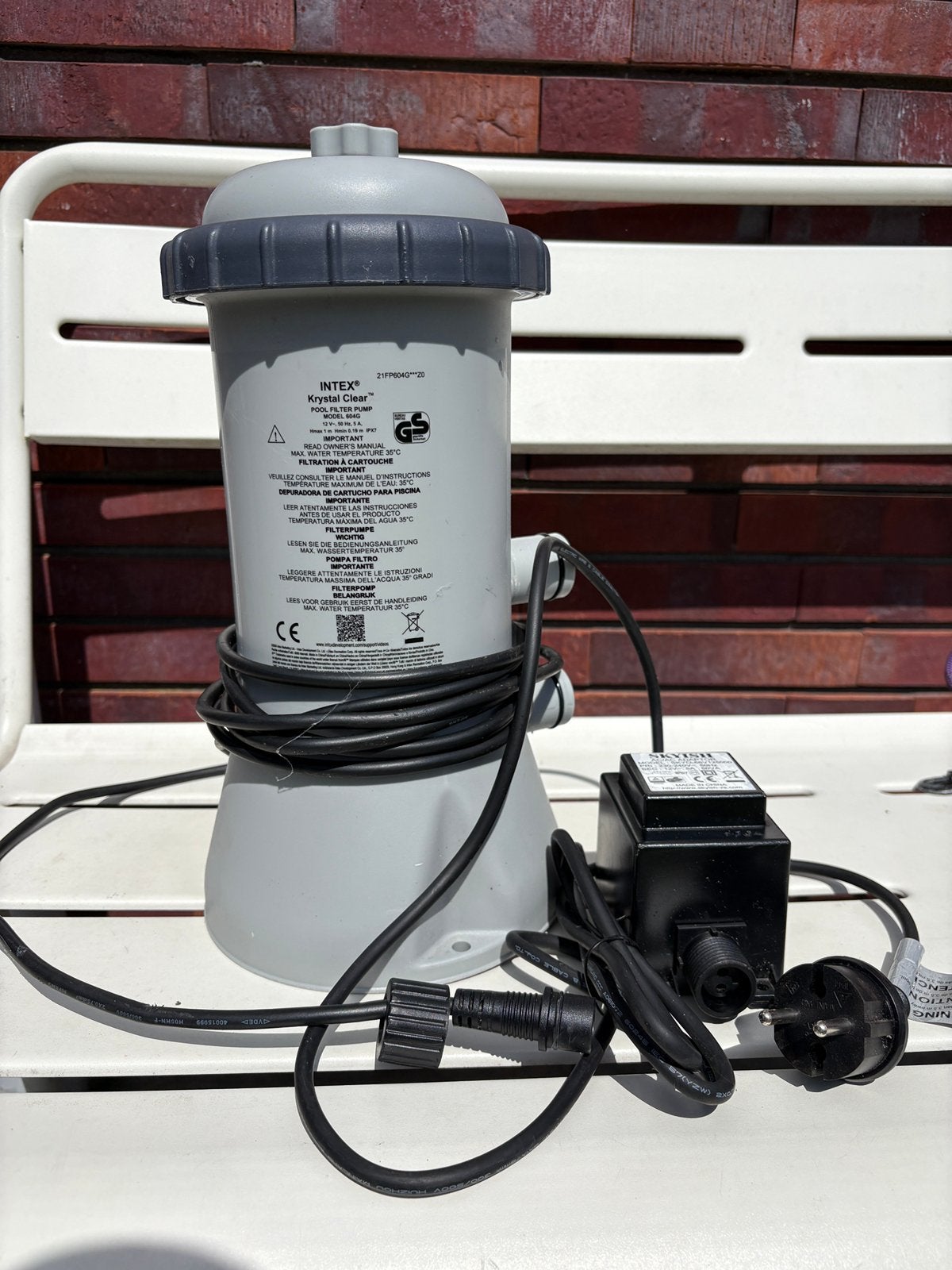 Intex Krystal Clear Filterpomp C600, Ophalen, Gebruikt, Filter