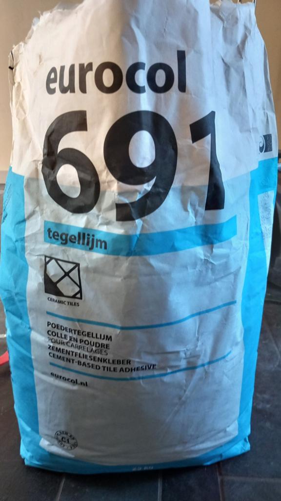 Eurocol 691 Tegellijm - Poedertegellijm Keramische Tegels, Ophalen, Nieuw, Overige materialen, Overige typen
