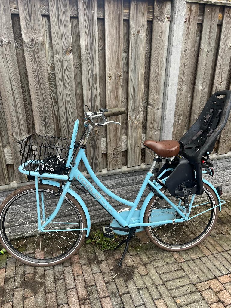 Fiets Vogue met kinderzitje Yepp, 50 tot 53 cm, Ophalen, Gebruikt, Overige merken