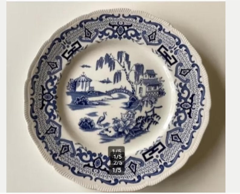 Royal Swan English Canton bord, dinerbord Chinese afbeelding, Ophalen of Verzenden, Zo goed als nieuw, Bord(en), Overige stijlen