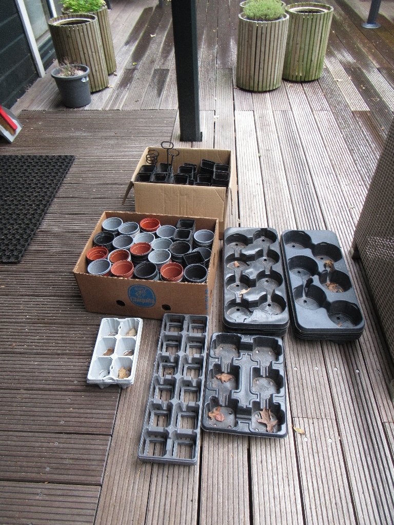 Kweekpotten, plantenpotten, bloempotten, Ophalen, Kunststof, Gebruikt, Minder dan 40 cm