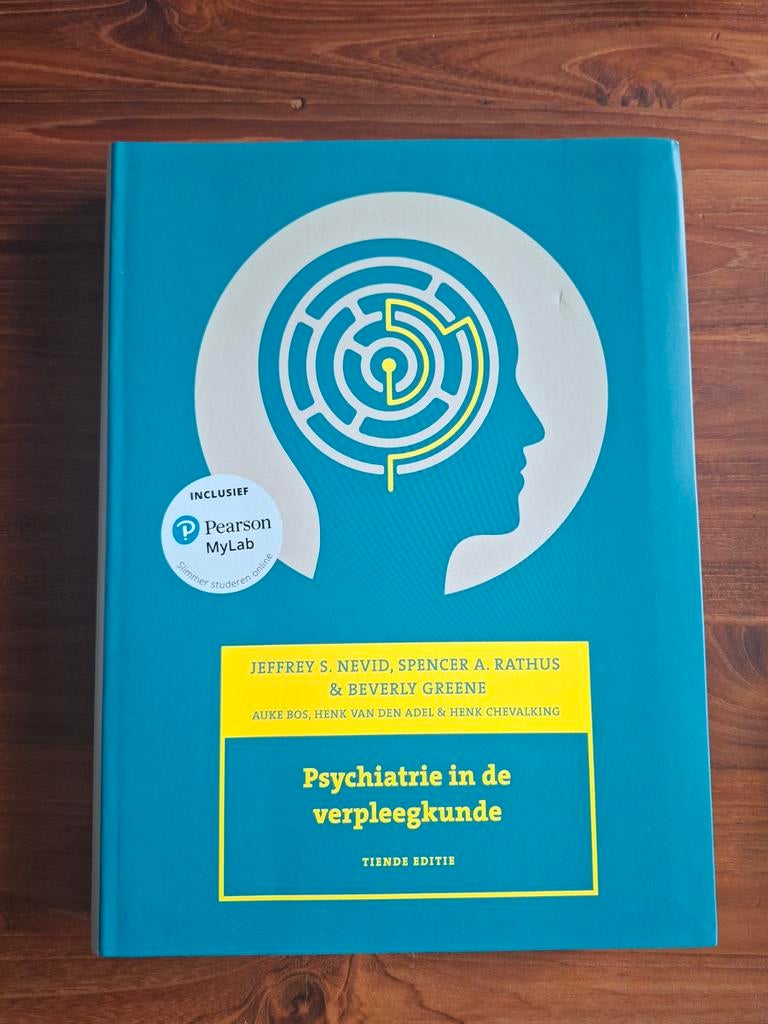 Psychiatrie in de verpleegkunde, 10e editie, Boeken, Jeffrey S. Nevid; Beverly Greene; Spencer A. Ratrhus, Zo goed als nieuw, Gamma