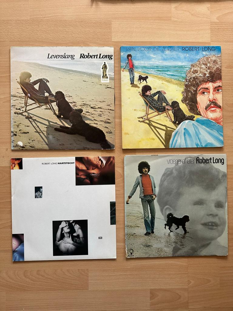Robert Long LP's: Levenslang, Van Voor De Zomer, Hartstocht,, Cd's en Dvd's, Ophalen of Verzenden, Gebruikt, 12 inch, Levenslied of Smartlap