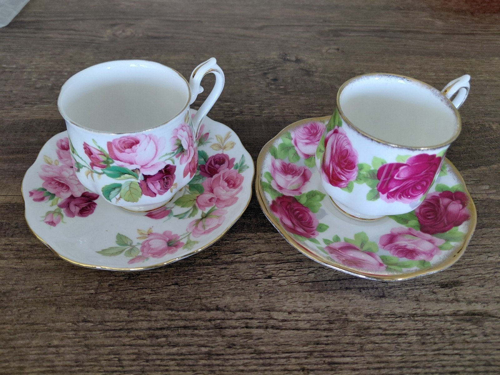 Oude koffie kopjes Royal Albert, Ophalen of Verzenden, Zo goed als nieuw, Porselein, Kop en/of schotel