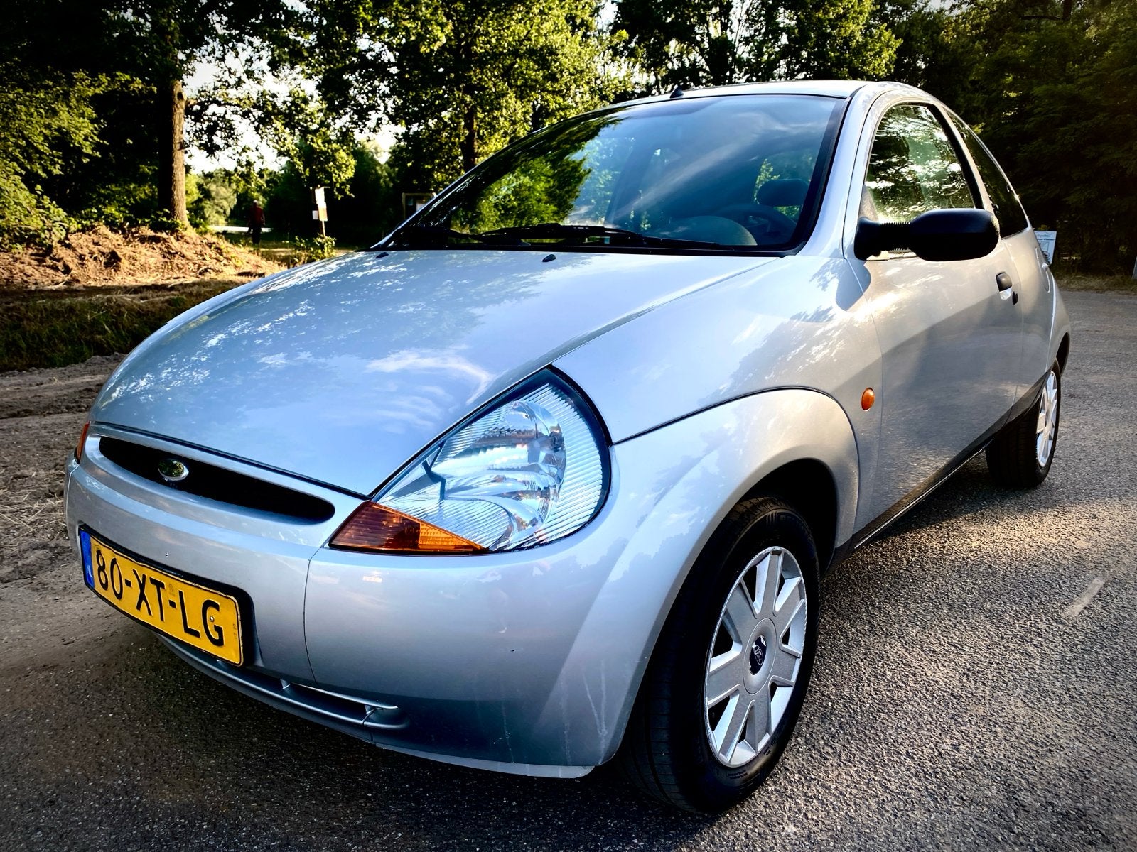 Ford Ka 1.3 I 44KW 2007 Grijs airco cv, Auto's, Voorwielaandrijving, 1299 cc, Stof, 4 cilinders
