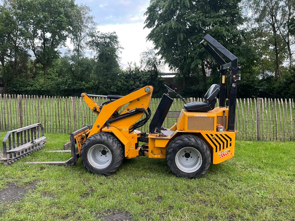Sherpa 300 shovel met 3 aanbouwdelen BJ2016 MARGE, Ophalen of Verzenden, Wiellader of Shovel