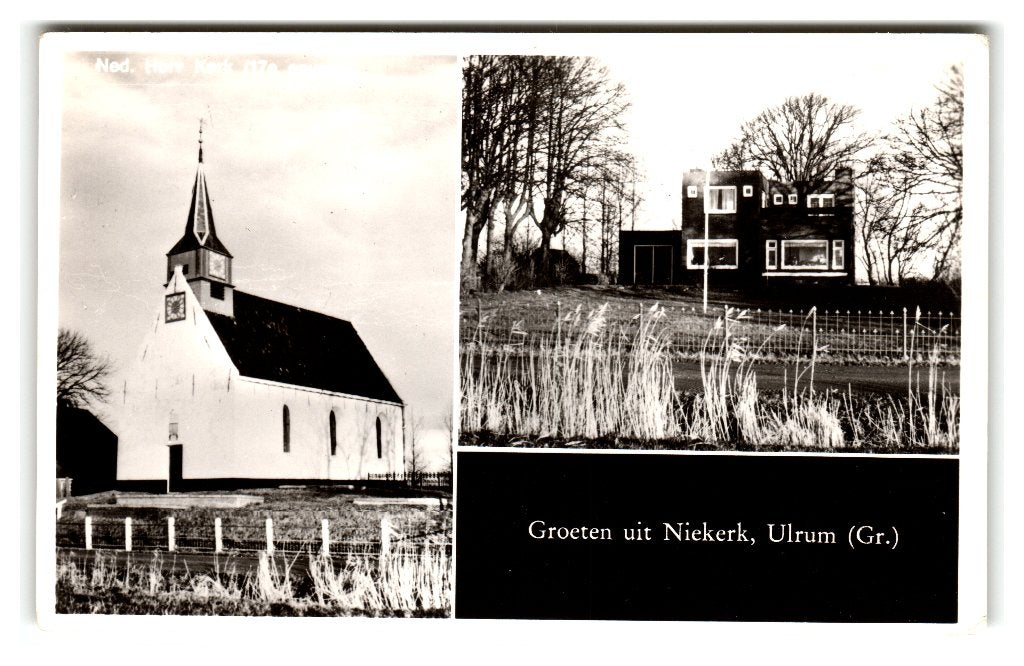 Niekerk, Ulrum, Groeten uit Niekerk - Ulrum, Verzenden, 1960 tot 1980, Ongelopen, Groningen