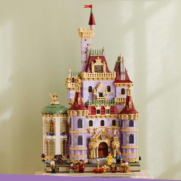 Te huur: Lego Belle en Beest kasteel 43263, Gebruikt, Compleet, Lego, Ophalen of Verzenden