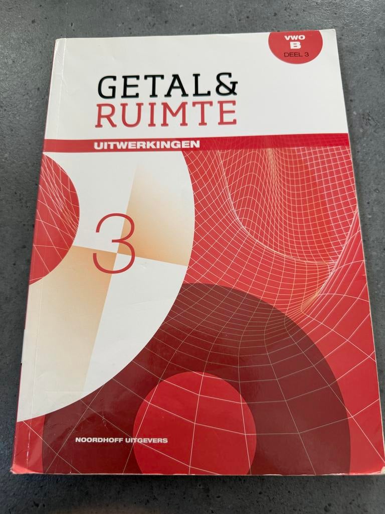 Getal & Ruimte Uitwerkingen VWO B Deel 3, Boeken, Schoolboeken, Ophalen of Verzenden, Zo goed als nieuw, VWO, Wiskunde B