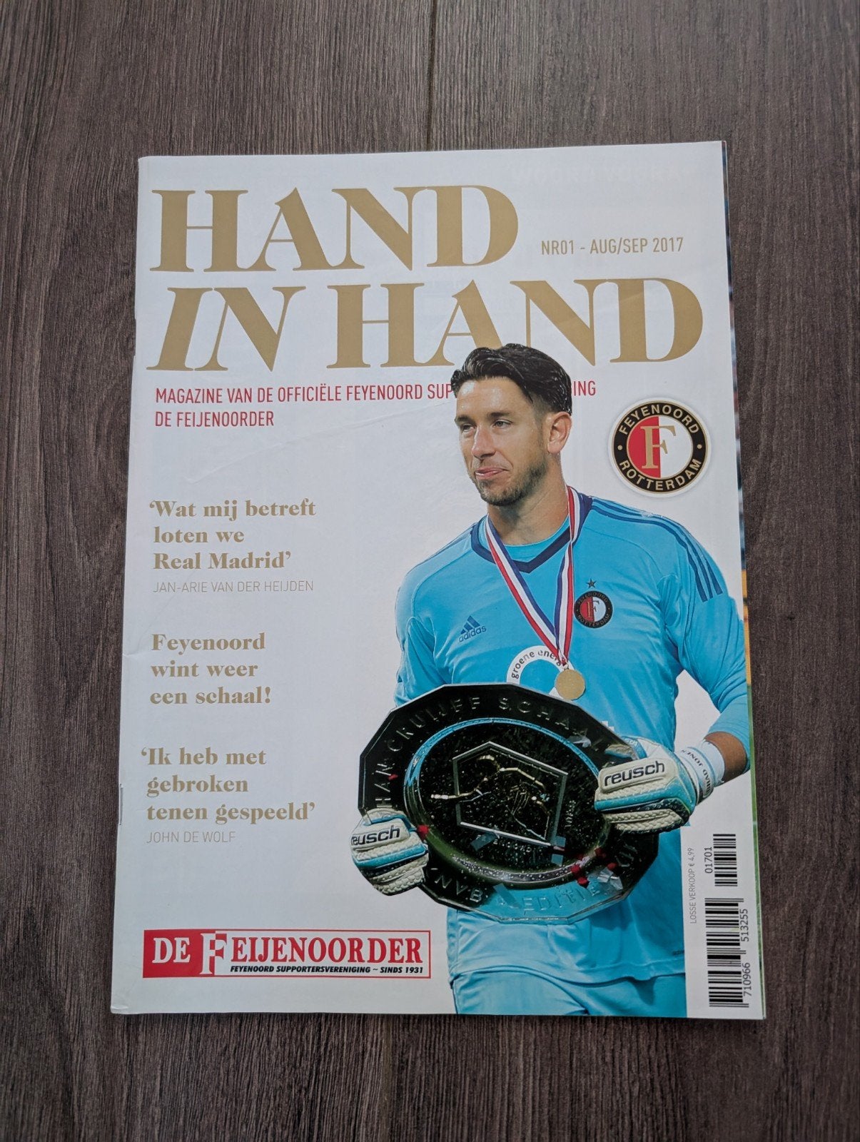 De Feijenoorder aug/sep 2017 Hand in Hand, Verzamelen, Sportartikelen en Voetbal, Ophalen of Verzenden, Zo goed als nieuw, Feyenoord