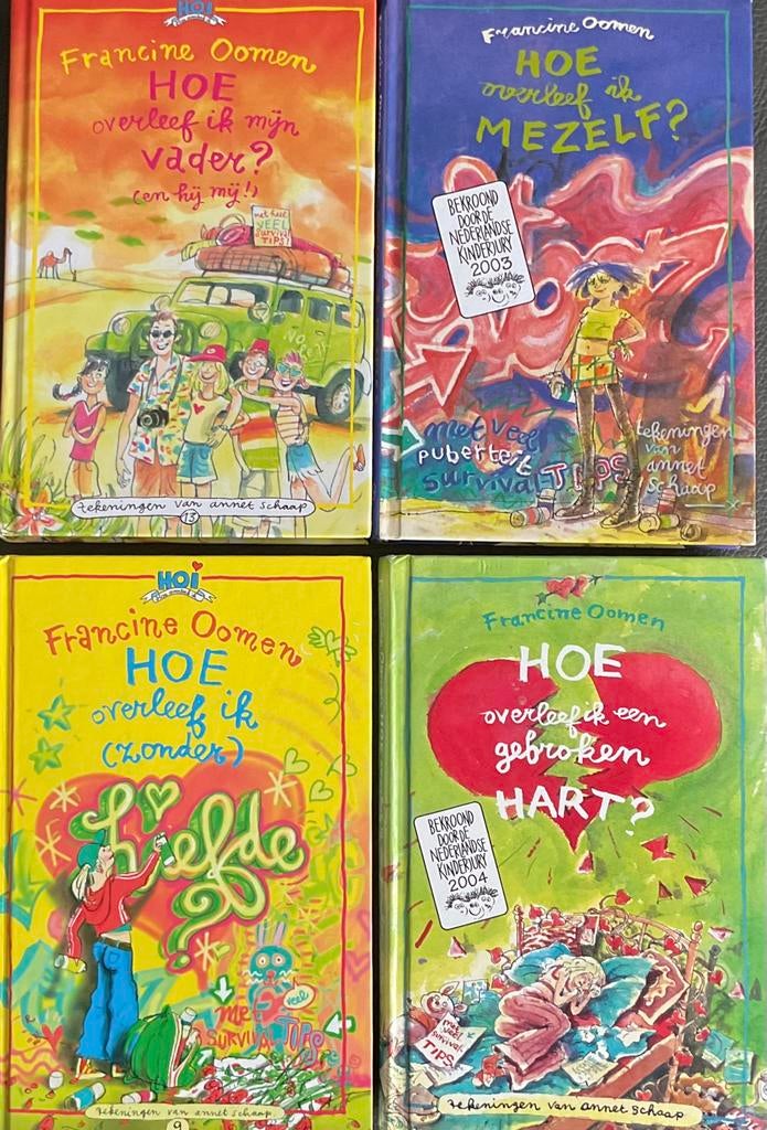 5x Francine Oomen - Hoe overleef ik, Ophalen of Verzenden, Gelezen