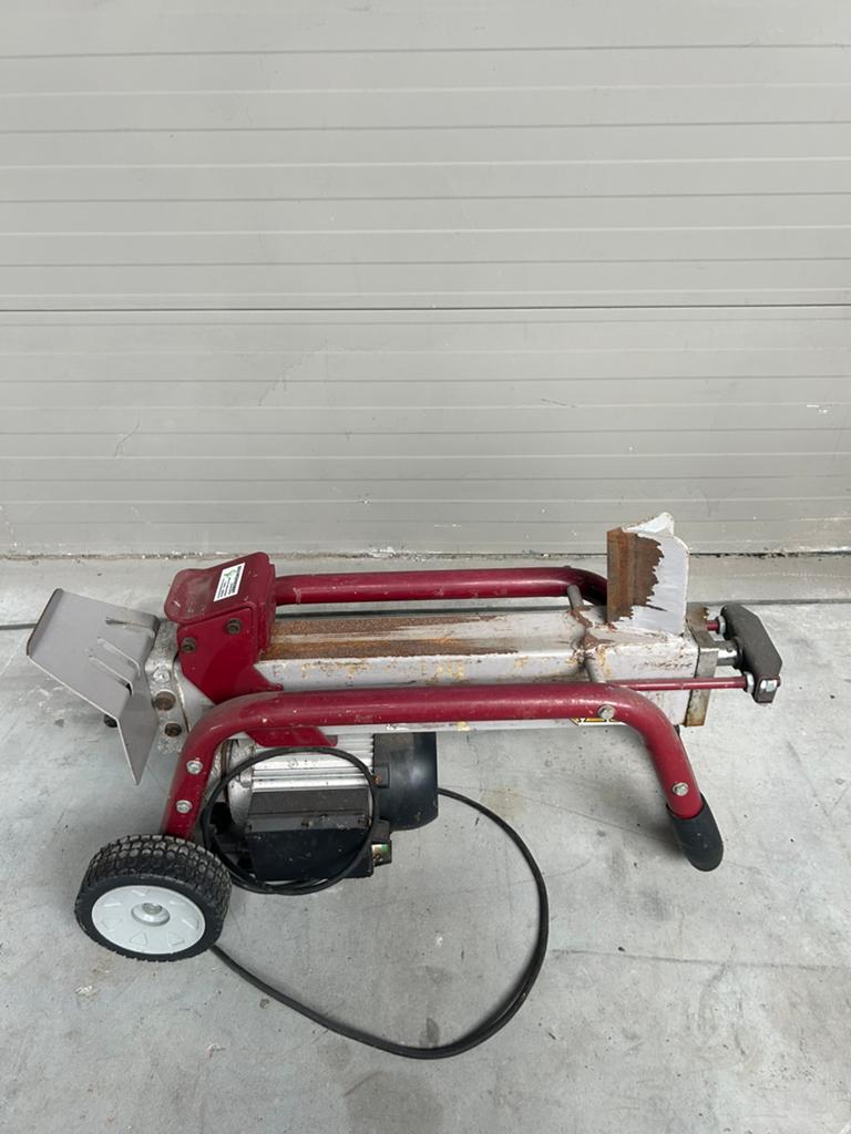 BGU Elektrische Houtklover 4 Ton – 230V – Werkt Goed, Ophalen of Verzenden, Gebruikt, Elektrisch, Liggend