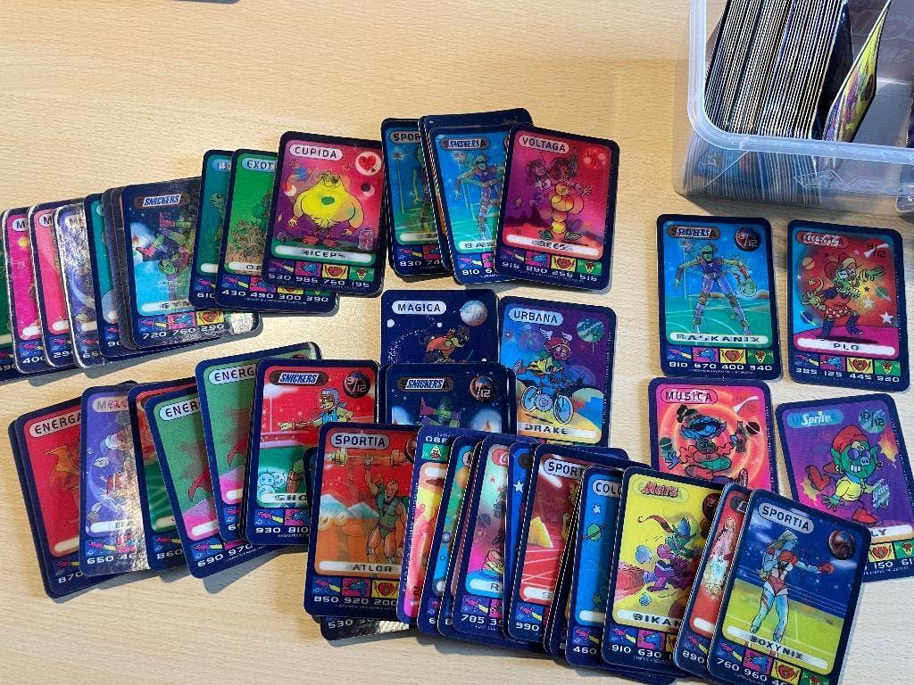 Spacix verzamelen, Coca Cola, Twix, Milkyway 150 stuks, Ophalen of Verzenden, Gebruikt, Overige typen