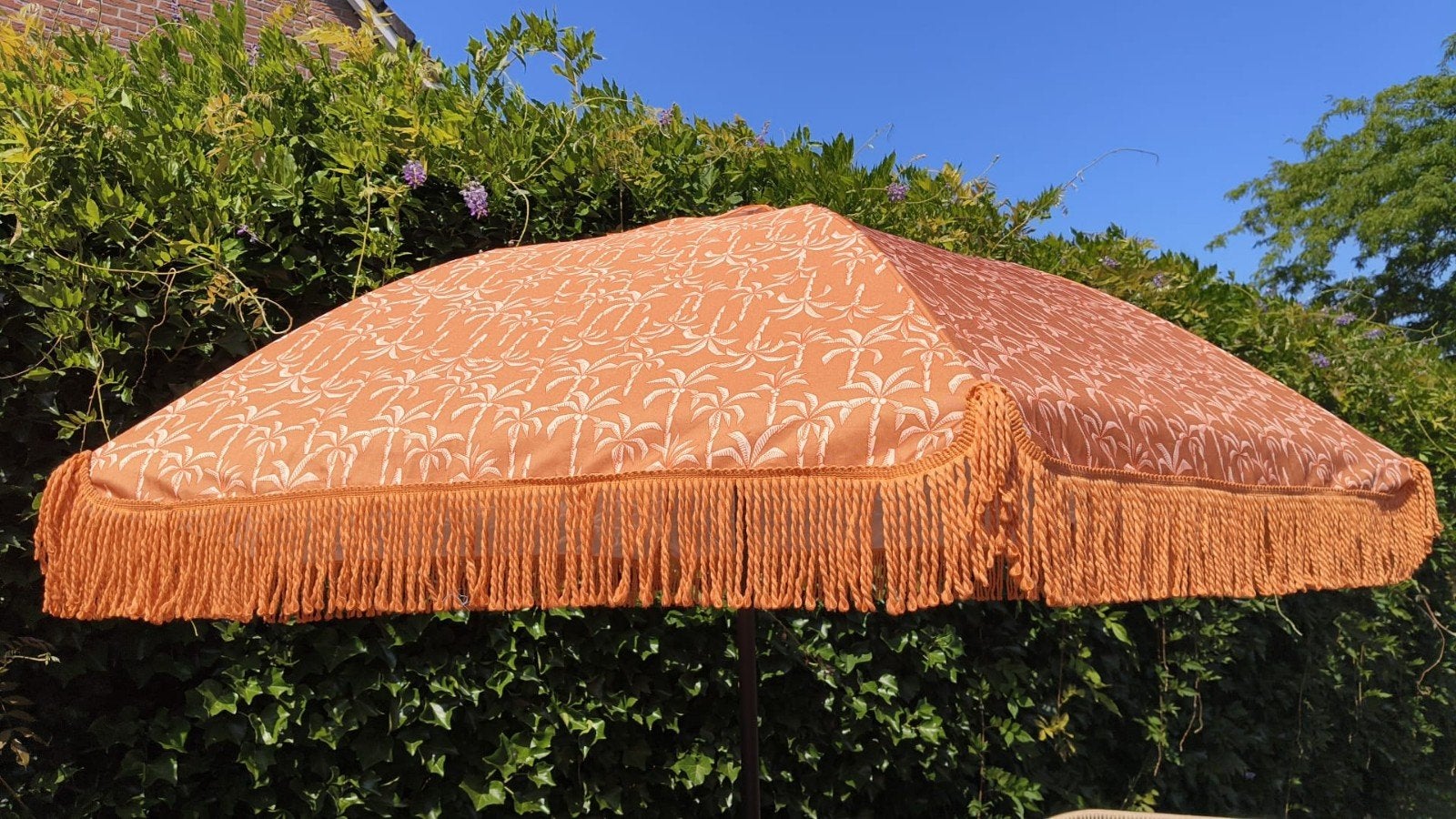 Vintage parasol TE HUUR, Tuin en Terras, Ophalen, Kantelbaar, Nieuw, 2 tot 3 meter